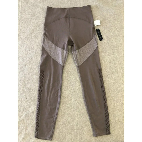 Tahari Pants - Tahari Sport NWT Women Brown Activewear Yoga Pant Legging Side Mesh Breathable M